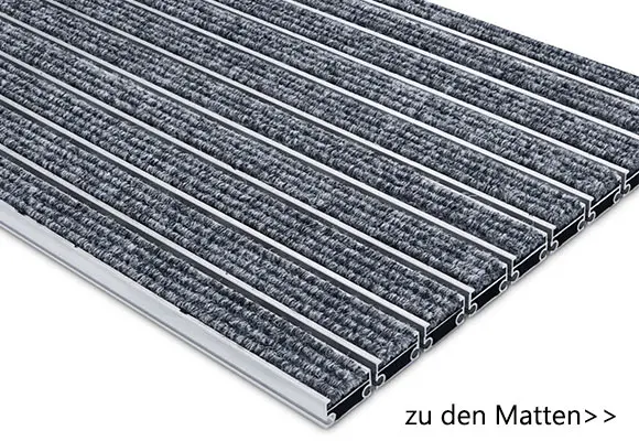 Aluprofil Schmutzfangmatten